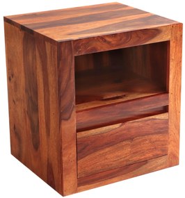 furniture-nabytek.cz - Nočný stolík masív z dreva palisander 45x50x40