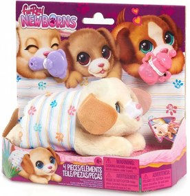 FurReal Newborns PUPPY, interaktívne plyšovéšteniatko, svetlo hnedé