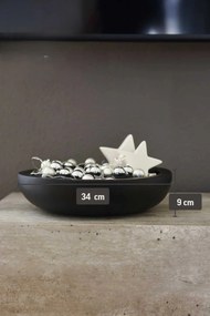 Okrasná miska PLANA, sklolaminát, 9xØ34 cm, antracit