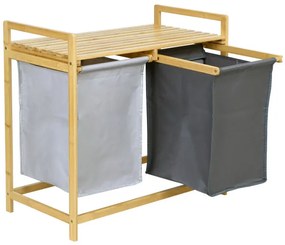 Kôš na bielizeň HANOI DUO COLOR sivý