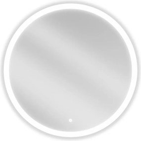 Mexen Oro, okrúhle LED podsvietené kúpeľňové zrkadlo 80 cm, 6000K, vykurovacia podložka proti zahmlievaniu, 9824-080-080-611-00
