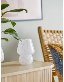 Biela sklenená váza Halim – Bloomingville