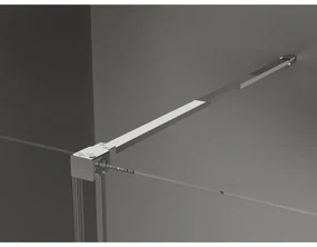 Mexen Velar, sprchový kút s posuvnými dverami 150 x 80 cm, 8mm šedé sklo, chrómová, 871-150-080-41-01