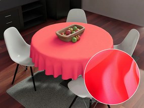 Biante Dekoračný okrúhly obrus Rongo RG-046 Neónovo ružový Ø 110 cm