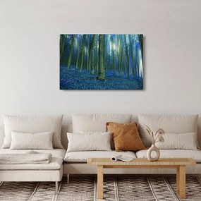 Obraz - Modrý les (90x60 cm)