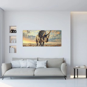 Obraz - Triceratops (120x50 cm)