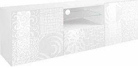 Televízny stolík ARIA biely