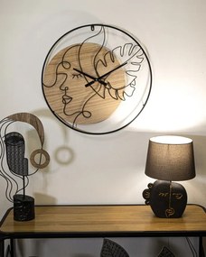 Nástenné hodiny Elegant B 60 cm hnedé/čierne