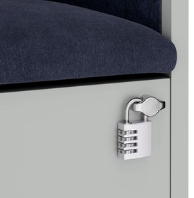 Sally 1150mm korpus Szary - siedzisko Granatowy