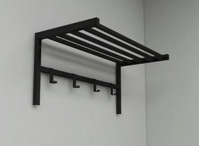 Kovový nástenný vešiak ANNY, čierna