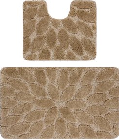 Sada kúpeľňových koberčekov SUPREME STONES kamienky, béžová