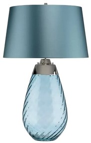 Elstead LENA-TL-L-MODRÁ - LED Stolná lampa LENA 1xE27/60W/230V+1xGU10/7W modrá