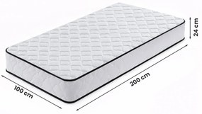 Taštičková matrace Evan s chráničem 100x200