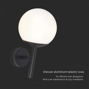 Vonkajšia nástenná lampa 1xE27/60W/230V IP44 čierna