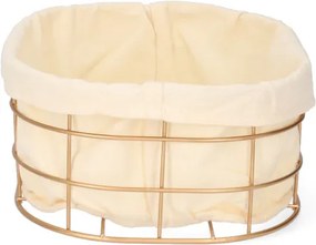 Košík DUNCAN zlatý 810256