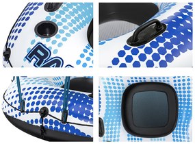 Nafukovací plavecký kruh Hydro-Force so strechou 123x123x51cm BESTWAY + sieťované dno + operadlo 43725