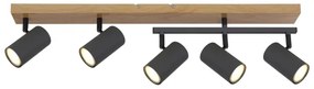 Globo 57911-5G - Bodové svietidlo ROBBY 5xGU10/35W/230V hnedá/čierna