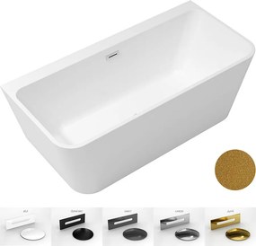 Besco Akrylátová voľne stojaca vaňa Varya Glam Z 170x80 BESCO-Typ výpuste: Click-Clack s prepadom, biela, BESCO-Rozmery: 170x80, BESCO-Farba: Biela/z…