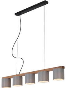 Briloner 4075-054 - Luster na lanku 5xE14/25W/230V