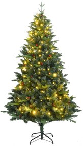 Umelý výklopný vianočný stromček s 300 LED 240 cm 3210329