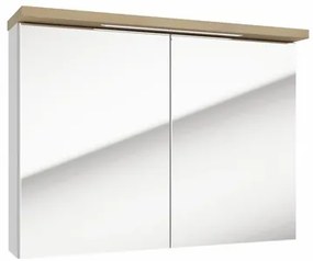 Zrkadlová skrinka Naturel Stilla + LED 80x60 cm zrkadlová skrinka STILLAE08002, 1 ks