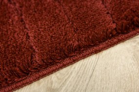 Kúpeľňový koberček Sara Carmine bordový Fale