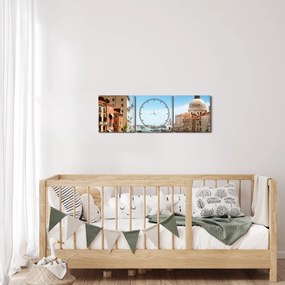 Obraz - Venice (s hodinami) (90x30 cm)