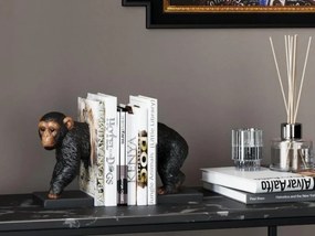 Chimp zarážka na knihy dvojdielna čierno-hnedá