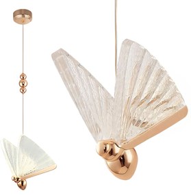 Toolight Toolight, LED závesné svietidlo 5W, 3000K, 1000lm, LHJ105-1CP, ružové zlato, OSW-50069