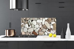 Sklenený obklad Do kuchyne Kamene dekoračné kamienky 100x50 cm