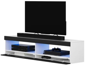 TV skrinka/stolík Violett 100 (s osvetlením) (biela + čierna). Vlastná spoľahlivá doprava až k Vám domov. 1098637