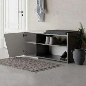 Botník Houseland FIONA antracit/bílý
