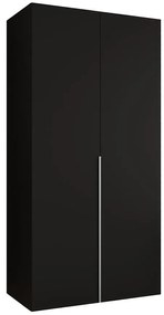 Skriňa Alicante I 100 čierna/strieborný