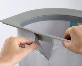 Svetlosivý látkový kôš na bielizeň 2x40 l Duo – Joseph Joseph