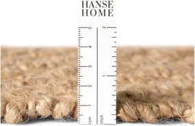 Obojstranný/ručne tkaný jutový behúň v prírodnej farbe 80x300 cm Fjord – Hanse Home