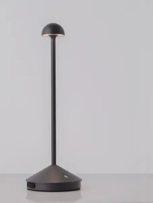Vonkajšia stolová lampa Lumo tmavá sivá