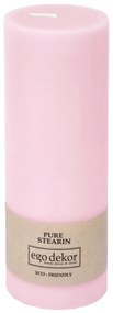 Ružová sviečka Eco candles by Ego dekor Friendly, doba horenia 60 h