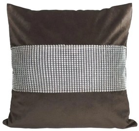 Dekorativní povlak na polštář ZIRK 40x40 cm hnědý II