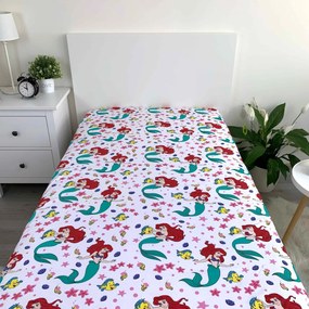 Jerry Fabrics Bavlnené napínacie prestieradlo 90x200 + 25 cm - Ariel "Friends 02"