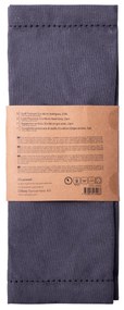 Oceľové sivé bavlnené prestieranie 32 x 48 cm 2 ks – Basic Ambiente - 596406