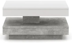 Konferenčný stôl TIMO biely/sivý betón