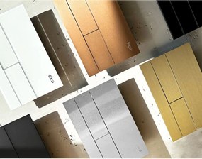 Rea, tlačidlo na splachovanie k podomietkovým systémom WC K011A-Q Rea T, čierna matná, REA-E0056