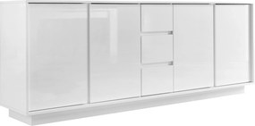 XXXLutz ŠIROKÁ KOMODA, biela s vysokým leskom, 210/79/43 cm MID.YOU - Komody - 001844006901
