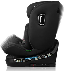 Lionelo - Autosedačka s otočnou základňou BRAVE i-Size 40-150 cm Black Carbon