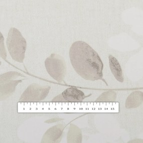 Biante Bavlnený behúň na stôl Sandra SA-681 Eukalyptové listy na svetlom pastelovo zelenom 35x140 cm