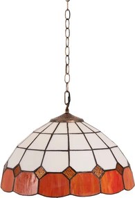 Brilagi - Tiffany vitrážový luster na reťazi SIENNA 1xE27/60W/230V priemer 40 cm
