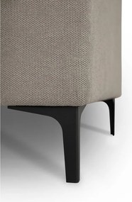 Svetlohnedá ženilková rohová pohovka (ľavý roh/s leňoškou) Fabian – Scandic