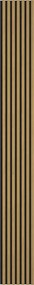 Mexen Lam-F, akustické stenové lamely 275 × 31,5 cm, filc 6 mm, dub jantárový, S105-275317-2812-073