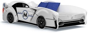 Detská posteľ auto SCOTT 160x80 cm - biela (19)