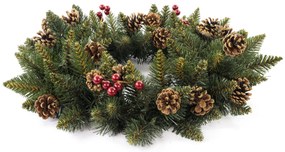 Vianočný veniec PREMIUM s jarabinou 40 cm